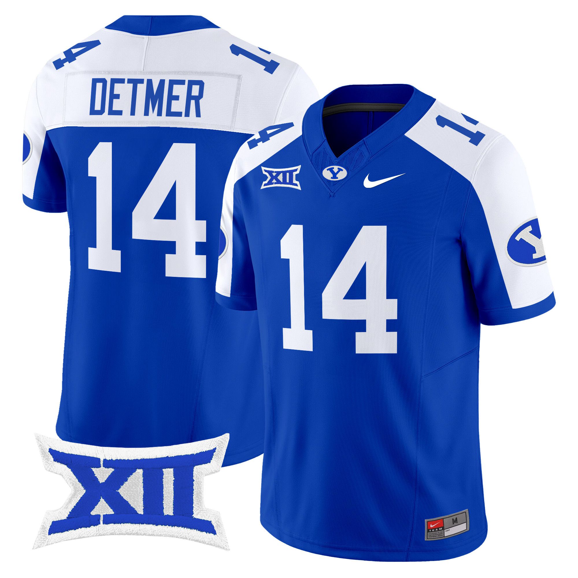 Men BYU Cougars #14 Detmer Blue Nike 2024 Vapor Limited NCAA Jersey